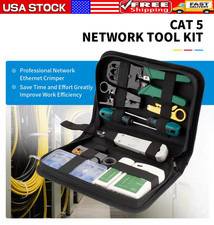 Network Tool Kit with RJ45 Crimper Cable Tester Strippers for Ethernet Cables picture