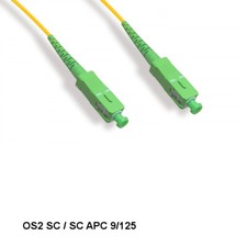 LOT 10pcs 1M SC/SC APC OS2 9 /125 Simplex Single-Mode Fiber Optic Cable OFNR picture