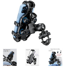 Motorcycle Phone Mount with Vibration Dampener, Handlebar Cellphone Cradle for picture