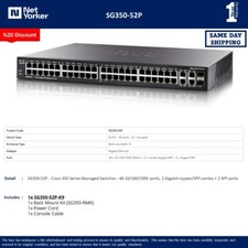 Cisco SG350-52P-K9 52 Port PoE Managed Switch - Same Day Shipping picture