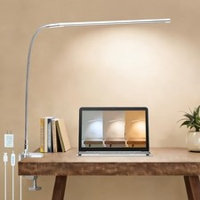 Space Aluminum LED Desk Lamp with Clamp, Clip on Light for Reading Study Desk  picture