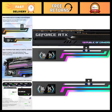 Adjustable ARGB GPU Support Bracket with Temp Display for Graphics Cards - Multi picture