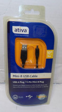 Ativa 10 Foot Mini-B USB Cable 212-664 4 Pin Mini-B Connector to USB picture