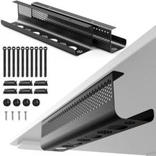 KHAMAL Cable Management Under Desk 26PCS - Cable Management Tray Kit Ventilat... picture