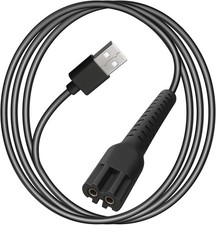2-Pin USB 6.5 Foot Extra Long Charger Cable for Wahl Magic Clip Senior BLACK  picture