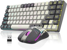 K84 RedThunder Wireless Keyboard Mouse Combo Rainbow Backlit picture