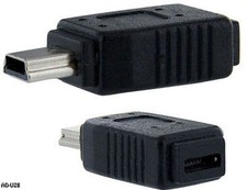 USB 2.0 Micro-B Female to Mini-B 5-Pin Male Adapter picture