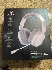 AULA White G7 Pro RGB Tri-Mode Wireless Gaming Headset picture
