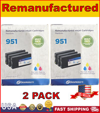DATAPRODUCTS Reman Ink Cartridges For  951 Cyan Magenta Yellow | 2 PACK picture
