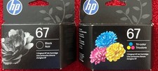 March-May/2028:  Set Of 2 HP 67 Black & 67 Tri-Color Combo Set Ink Cartridges picture