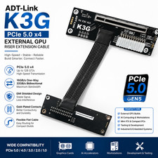 ADT-Link K3G PCIe 5.0 x4 External GPU Riser Extension Cable High-Speed Gen5 New picture