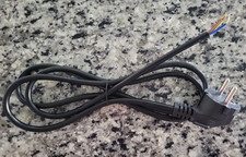 European Power Cord SCHUKO Right Angle53(RVV) 300/500V 3-wire Open Ends, NEW picture