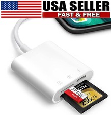 SD Card Reader for iPhone iPad,Trail Game Camera SD Card Viewer with Dual Slot picture