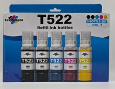 5 Bottle Set - SUBLIMAKER T522 Refill Ink Bottles - Epson Ecotank Compatible picture