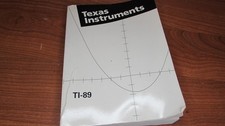 Vintage 1998 Texas Instruments TI-89 User's Manual Guidebook instructions picture