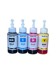 Compatible Epson 664 Black & Color Ink Set for ET 2500, 2550 & ET 16500 4500 NEW picture