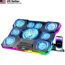 ChillCore Laptop Cooling Pad, RGB Lights Cooler 9 Fans for Blue picture