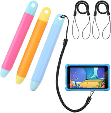 3 Pack Kids Stylus Pen with Tether Anti Rolling Tablet Stylus Spring Cord picture