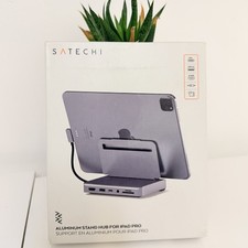 New Open Box Satechi Aluminum Stand Hub for iPad Pro Space Gray ST-TCSHIPM picture