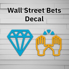 Wall Street Bets Diamond Hands Vinyl Decal Sticker Reddit wallstreetbets picture