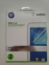 Belkin True Clear Transparent Screen Protection Galaxy Tab 3 10.1 2 Pack NEW picture