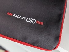 ATARI FALCON -  Dust cover- Graphite grey cotton canvas - embroidered  picture