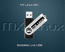 MX Linux 25.1 Latest 64-bit Bootable USB Installer &Live System Repair USB Drive picture