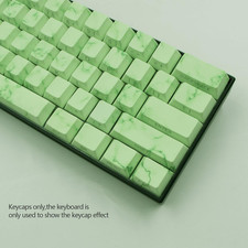 Green Keycaps,PBT Side-Printed Translucent Keycap 74 Keys Cherry Profile Keyc... picture