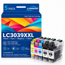 LC3039XXL Ink Cartridges 5 Pack High-Yield Compatible for MFC-J5845DW J5845DW XL picture