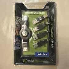 Retrak Retractable USB 2.0  5 Kit Pouch Included(3ft/1m)New As Seen In Pictures picture