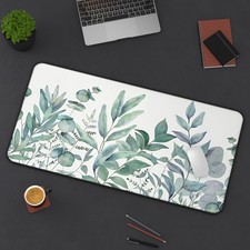 Botanical Plant Desk Mat, Green Leaf Extended Gaming Mouse Pad XXL Large picture