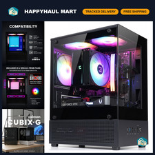 Compact Mini Tower Gaming PC Case - Micro-ATX MATX, Black, High Airflow Design picture