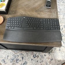 Logitech Logi ERGO K860 Wireless Keyboard Bluetooth w/Dongle Excellent Condition picture