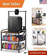 Sturdy 3D Printer Stand & Filament Storage Rack - Heavy Duty Organizer 29.2x23.2 picture