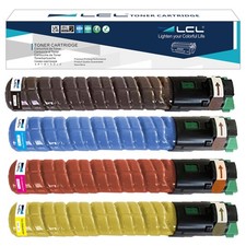 LCL Compatible Toner Cartridge for Ricoh 841280 MP C2550 C2050 (4-Pack CMYK) picture