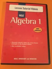 Holt Algebra 1 Lesson Tutorial Videos CD-ROM 4 Disc Set picture