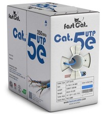 fast Cat. Cat5e Ethernet Cable 1000ft - ETL Listed 24 AWG, CMR, Insulated Bare picture