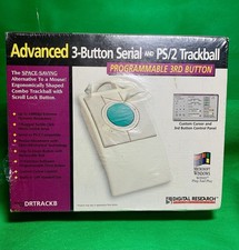 NEW SEALED Advanced 3 Button Serial And PS/2 Trackball Digital Research picture