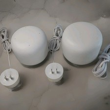 2x Google Nest Wifi H2D Mesh Routers AC2200 Dual-Band White w/ Chargers picture