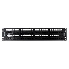 Belden RVAPPF2U48BK 10GX RevConnect Category-6A Patch Panel, CAT6A, 48-Port, 2U picture