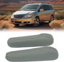 Front Seat Armrest Cover Compatible W/ 2005-2010 Honda Odyssey PVC Armrest Cover picture