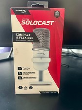 HyperX Solocast Gaming Microphone with USB Condenser White PC MAC PS4 PS5 XBOX picture