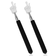 2Pcs Telescopic Teachers Pointer, Extendable Hand Pointer Finger Pointer Stick, picture