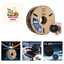 1.75mm Rebound PEBA 95A Filament - Extreme Low-Temperature Flexibility, Black picture