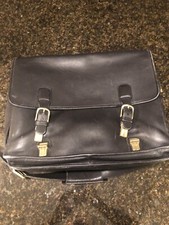 Genuine Coach Black Leather Briefcase picture