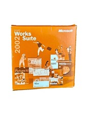 Microsoft Works Suite 2002 Partial Set Missing Disc 1 OEM Software VTG Computer picture
