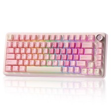 75% Mechanical Keyboard, Hot Swappable, RGB Backlit, Wireless Gaming Input picture