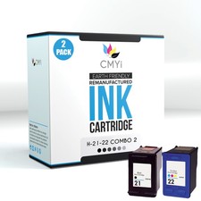 2-Pack CMYi Replacement HP 21 22 Ink Cartridges for HP Deskjet F4100 F4135 F394 picture