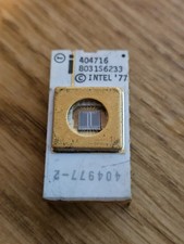 Rare Spec Vintage Intel 404716 2716-Type EPROM White Ceramic Gold Windowed IC picture