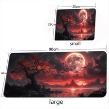 Starry Sky Moon XXL Mouse Pad Large Desk Mat Non-Slip Gaming Keyboard Pad USA picture